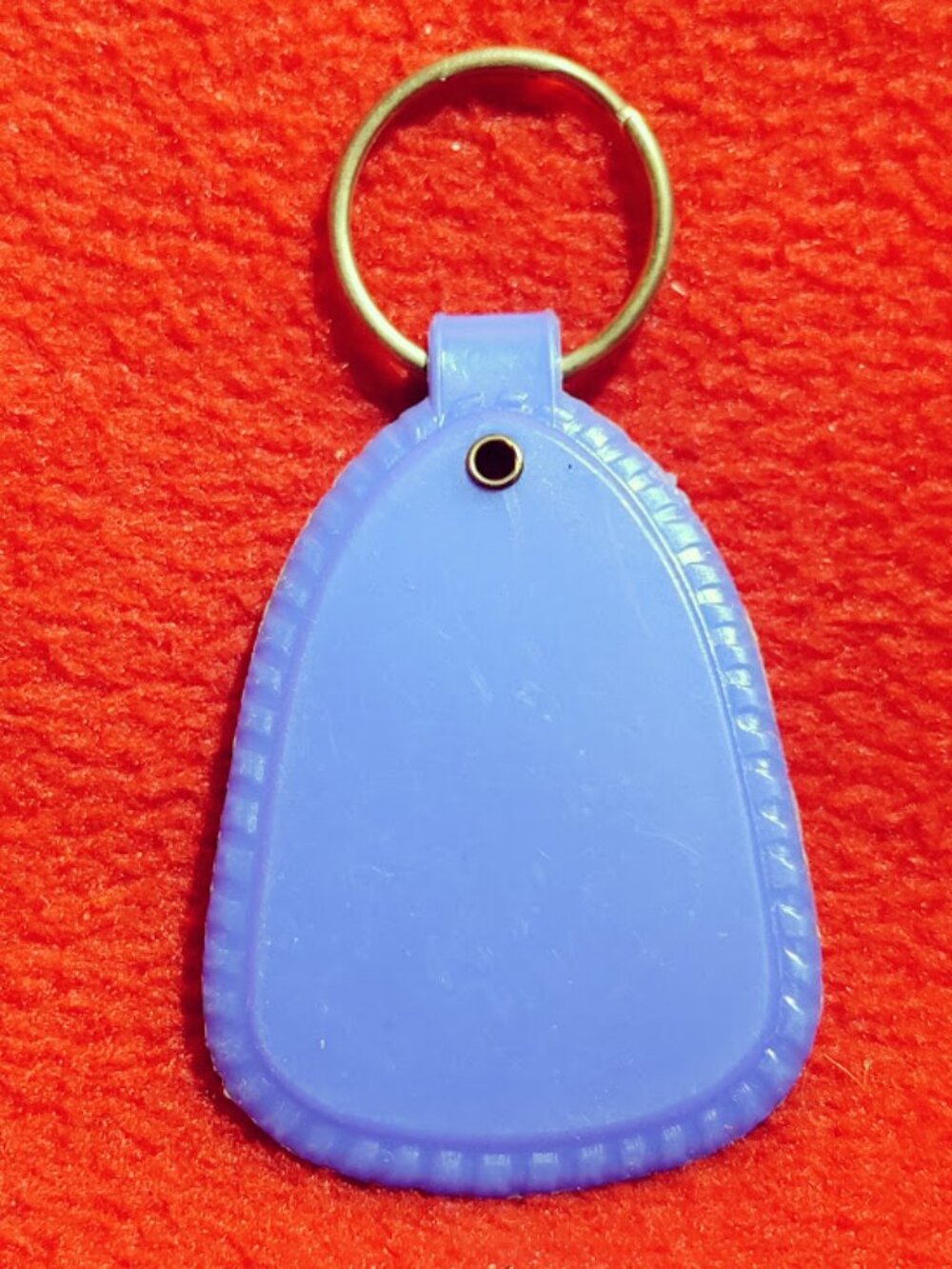 Blank Blue Vintage Keychain Fob